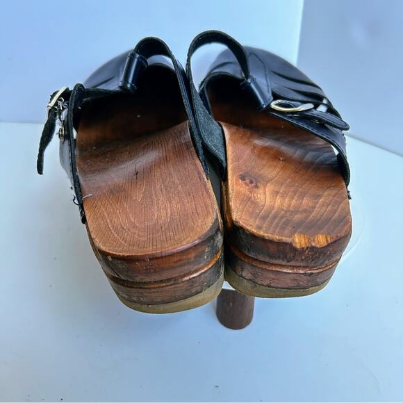 Troentorps Mary Jane Clogs in Black - Picture 3 of 8